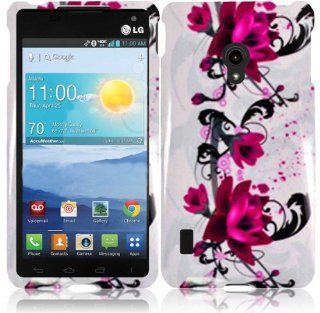 For LG Lucid 2 VS870 Hard Design Cover Case Purple Lily Accessory Cell Phones & Accessories