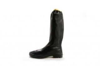 Aigle Boots Women's Rubber Pack Rain Boots 8 Navy/Yellow Shoes