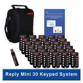 Keypoint Interactive Audience Response System with 30 Reply Mini Keypads  Office Electronics 