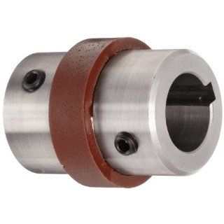 Boston Gear BF137/8X7/8 Shaft Coupling, Spider Ring (3 Jaw), Coupling Size BF13, 1.625" Hub Diameter, 0.875" Driven Hub Bore, 0.875" Driver Hub Bore, 1.969" Max Outer Diameter, 4 horsepower Max HP, 160 pounds per inch Max Torque Set Sc