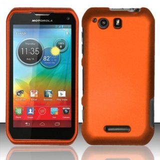 For Motorola Photon Q 4G LTE XT897 (Sprint) Rubberized Cover   Orange Cell Phones & Accessories