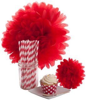 Dress My Cupcake Dessert Table Party Bundle, Mini, Red Polka Dot Kitchen & Dining