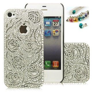 Cocoz2013 Romantic Rose Pattern Carved Palace Fashion Design Hard Case Cover Skin Protector for Iphone 4 4s Iphone4 At & T Sprint Verizon Retail Packing Pc  H011 Cell Phones & Accessories