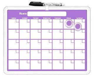 Board Dudes 11"x14" Plastic Framed Magnetic Calendar   Colors May Vary (12036UA 4)  Dry Erase Boards 