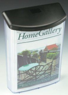 Case of 6, Outdoor Literature Dispensers, Clear Styrene Plastic Exterior Magazine Holder for 8 1/2"w x 11"h Advertisements   Wall Mounted Brochure Display Prevents Against Weather Damage  Literature Organizers 