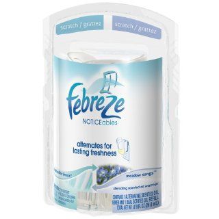 Febreze NOTICEables Alternating Scent Oil Warmer, Clothesline Breeze & Meadow Songs, .879 Ounce Units (Pack of 2) Health & Personal Care