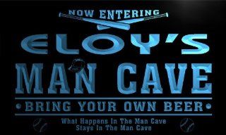 qb879 b Eloy's Man Cave Baseball Beer Bar Neon Sign  
