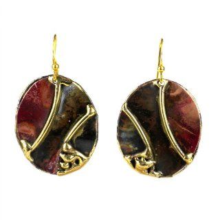 Earth's Mantle Brass and Copper Earrings Jewelry