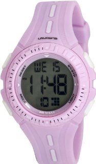 Laurens Women's GW65J902Y Digital Multifunction Pink Rubber Digital Sport Watch Watches