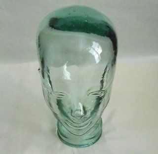 Clear Decorative Recycled Glass Head Made in Spain   Bust Sculptures