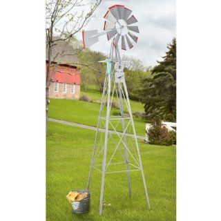 Guide Gear 8 foot Windmill and Weather Station  Patio, Lawn & Garden