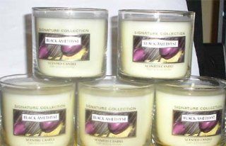 Five 4 Ounce Black Amethyst Candles Kitchen & Dining