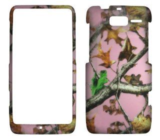 Pink Duck Blind Camouflage Motorola Droid Razr M (XT907, 4G LTE, Verizon) Case Cover Hard Phone Case Snap on Cover Rubberized Touch Faceplates Cell Phones & Accessories