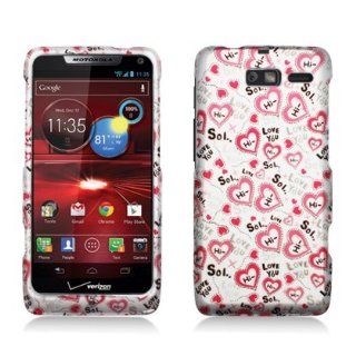 Aimo Wireless MOTXT907PCLMT040 Durable Rubberized Image Case for Motorola Droid RAZR M XT907   Retail Packaging   Love You Cell Phones & Accessories