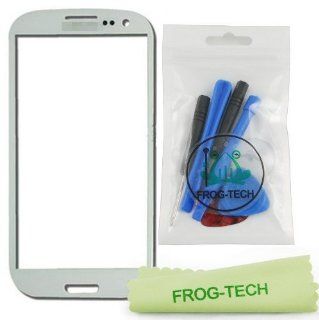 Frog tech    Original Samsung Galaxy S3 SIII Pebble White Front Glass Replacement +Free tools+FREE Frog Tech Microfiber Cleaning Cloth Cell Phones & Accessories