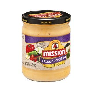 Mission Salsa Con Queso Medium  Grocery & Gourmet Food