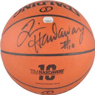 Tim Hardaway Autographed Basketball  Details Inside/Outside Basketball Sports & Outdoors