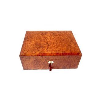 Daniel Marshall 165 Cigar Humidor with Lock & Cedar Cover for Humidity Regulator (15' x 11 ' x 6'). This humidor was rated 'A' and was the only humidor to receive a 'Best Buy' designation in Cigar Aficionado's most recen
