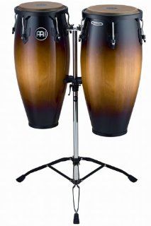 Meinl Percussion HC888VSB Headliner Series 10 Inch and 11 Inch Conga Set With Tripod Stand, Vintage Sunburst Musical Instruments