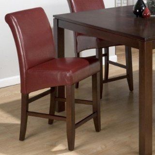 Jofran 888 Series Red Leather Counter Height Stool (Set of 2)   Step Stools