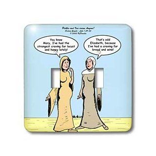 lsp_44468_2 Rich Diesslins Funny Cartoon Gospel Cartoons   Luke 1 39 55   Pickles and Ice Cream, Anyone with Mary and Elizabeth   Light Switch Covers   double toggle switch   Multi Switch Plates  