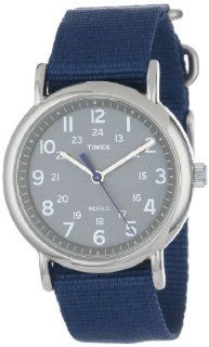 Timex Unisex T2N891 Weekender Slip Thru Blue Nylon Strap Watch Timex Watches