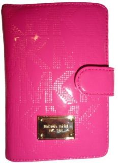 Women's Micheal Kors Items Signature Logo Leather Passport Case Wallet Zinnia