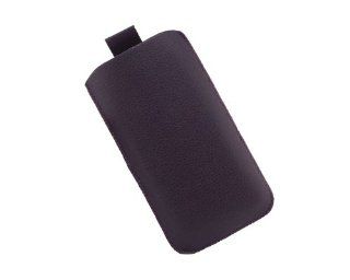 BONAMART ® Slide PU Leather Cover Case Pouch Sleeve Pull Tab for iPhone 5 5G 5th Purple Cell Phones & Accessories