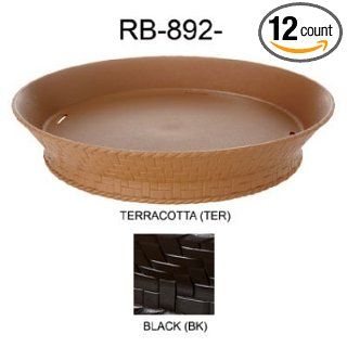 G.E.T. RB 894 BK Black Plastic 7 1/4" Round Basket   12 / CS