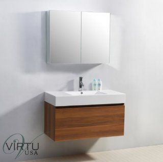 Virtu USA JS 50339 PL 39 Inch Zuri Single Sink Bathroom Vanity, Plum    