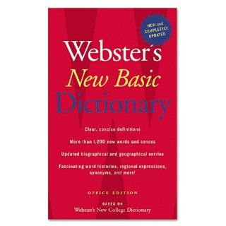 Webster's New Basic Dictionary, Office Edition, Paperback, 896 Pages, Sold as 1 Each  Electronic English Dictionaries 