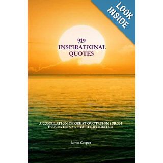 919 Inspirational Quotes Justin Cooper 9780557915118 Books