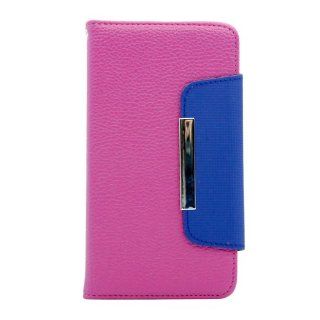 Gearonic Wallet PU Leather Card Holder Magnetic Flip Case with Strap Handle for Samsung Galaxy Note 3 III N9000   Carrying Case   Non Retail Packaging Hot Pink Cell Phones & Accessories