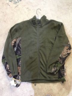 BIG BILL CWN05 Two Toned Micro Fleece Jacket W/ Camo Trim Green at  Mens Clothing store Fleece Outerwear Jackets