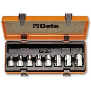 Beta 920FTX/C8 1/2" Drive Torx Socket Set, 8 pieces ranging from E10 to E20 on rail, in case Square Drive Sockets