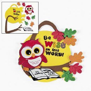 Inspirational Wise Owl Ornament Craft Kit   Vacation Bible School & Crafts for Kids   Childrens Paper Craft Kits