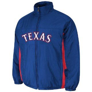 Texas Rangers Youth Double Climate On Field Jacket  Sports Fan Outerwear Jackets  Sports & Outdoors