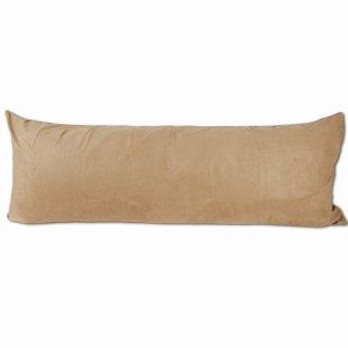 Camel Microsuede Body Pillow Cover With Double Sided Zippers (20"x54")   Body Pillow Pillowcases