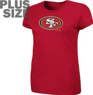 San Francisco 49ers Women's Plus Size Game Tradition II T Shirt  Sports Fan T Shirts  Sports & Outdoors