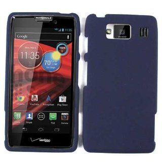 Motorola Droid RAZR MAXX HD XT926 Non Slip Navy Blue Case Cover New Faceplate Cell Phones & Accessories