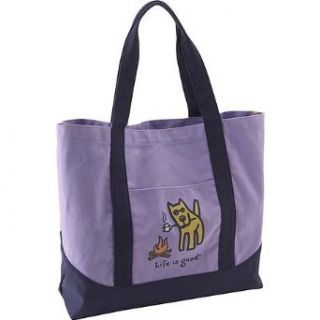 Life is good Camp Dog Tote Bag (Lilac) Clothing