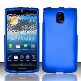 Pantech Discover P9090 Case Classic Blue Hard Cover Protector (AT&T) with Free Car Charger + Gift Box By Tech Accessories Cell Phones & Accessories