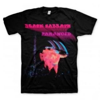 Black Sabbath Paranoid Motion Trails Black Short Sleeve Men's T Shirt (906) Music Fan T Shirts Clothing