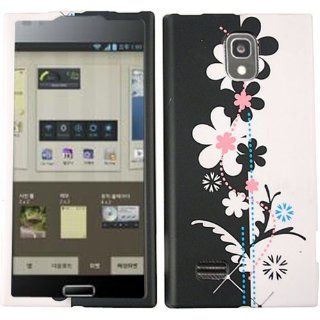 For Lg Optimus Lte Ii Vs930 Black White Flowers Matte Texture Case Accessories Cell Phones & Accessories