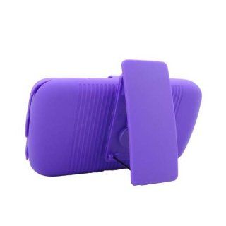 Purple Heavy Duty Hard Holster Clip Cover Case for Samsung Transform Ultra SPH M930 Cell Phones & Accessories