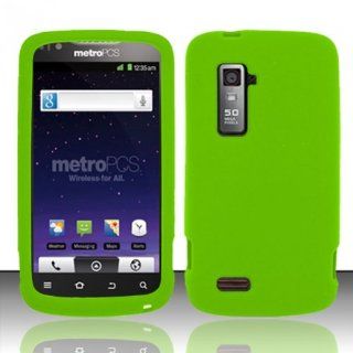 For ZTE Anthem 4G N910 (MetroPCS) Silicon Skin Cover   Neon Green SC Cell Phones & Accessories