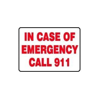 In Case of Emergency Call 911 Decal Sign  Name Plates 