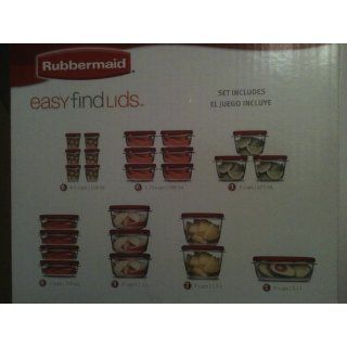 Rubbermaid 50 Piece Easy Find Lid Food Storage Set Kitchen Storage And Organization Product Accessories Kitchen & Dining