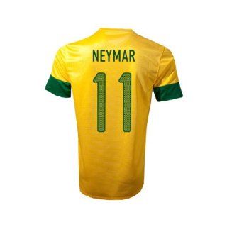 #11 NEYMAR Brazil Home 2012 14 Kid Soccer Jersey & Matching Short Set   For Youth Age 8 10 Years Old  Sports Fan Jerseys  Sports & Outdoors