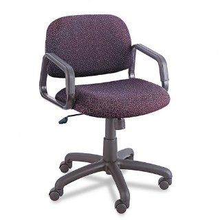 SAF3451CP Cava Mid Back Swivel/Tilt Chair, Black Frame, Cobblestone Plum Fabric  Task Chairs 